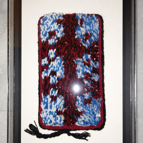 Woven frame in plexiglass red new