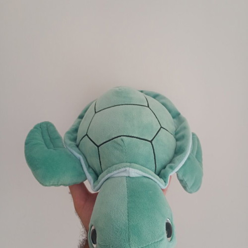 Plush turtle with hanging loop