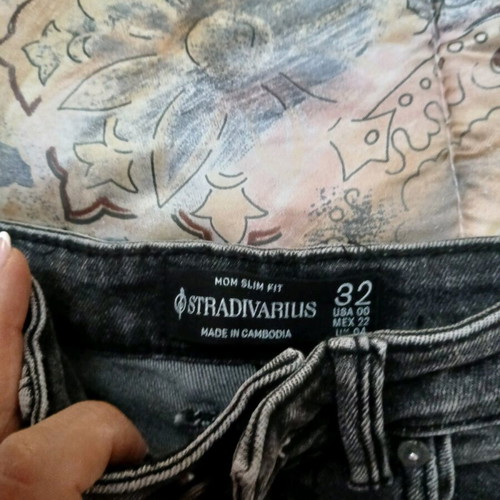 Stradivarius jeans like new, XS, black and grey