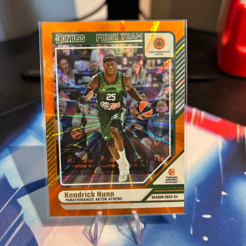 Kendrick Nunn Orange Laser Card 2024-25 Panini Donruss EuroLeague like new