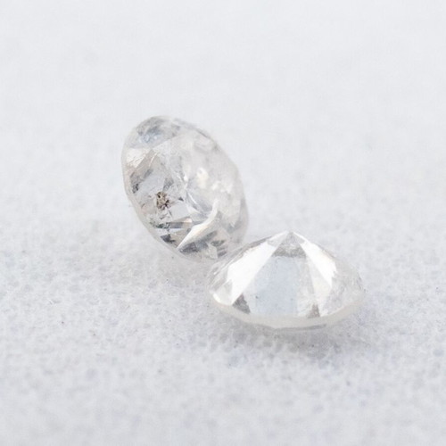 Pair Round Brilliant Diamonds 0.11ct total used