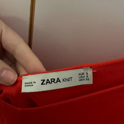 Zara blouse like new, red, size S/M