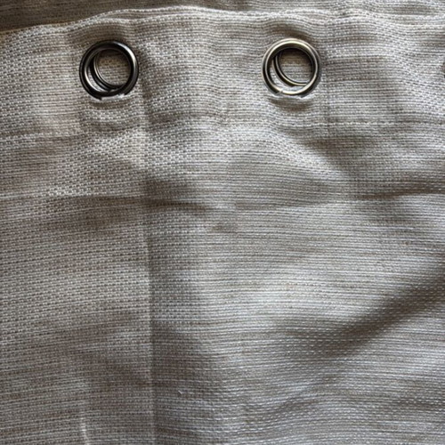 Curtains used, set of two with metal rings 1.38x2.50 m