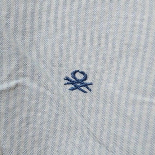 Benetton women's shirt used, size Medium, white, 100% cotton