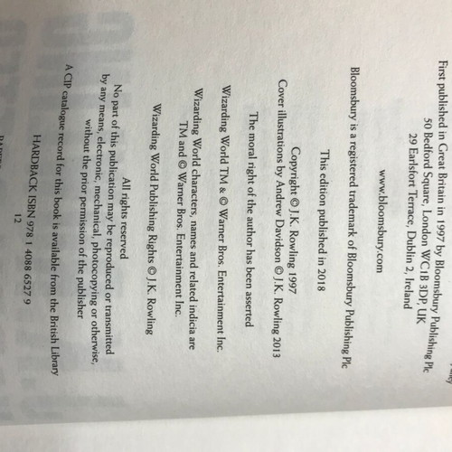 Harry Potter and the Philosopher's Stone English edition like new