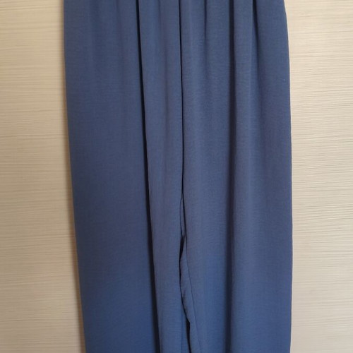 Blue palazzo pants like new, size S-M, breathable fabric