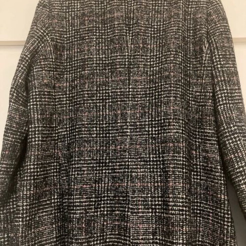 Massimo Dutti checked jacket like new, black and grey, size S