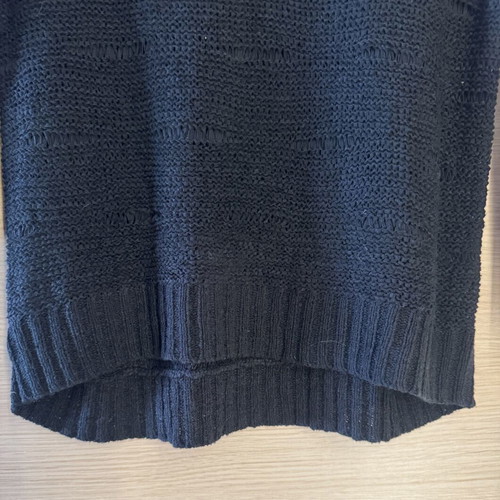 H&M black open-knit sweater, size S