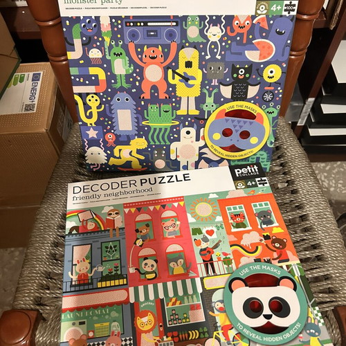 Petit Collage Decoder Puzzle for 4+ Years new