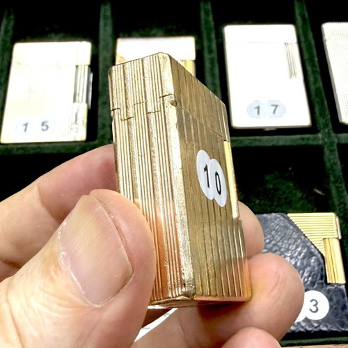 DuPont N10 gold lighter used, vintage