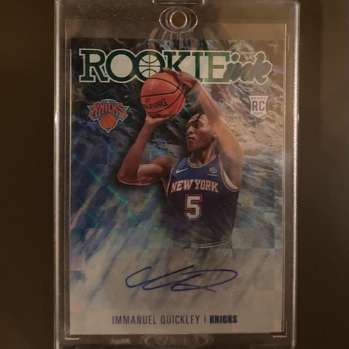 2020-21 Panini Hoops Knicks Immanuel Quickley Rookie Ink autograph card new