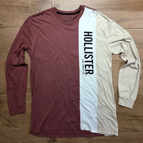 Hollister men's oversized T-shirt Medium like new, beige pink
