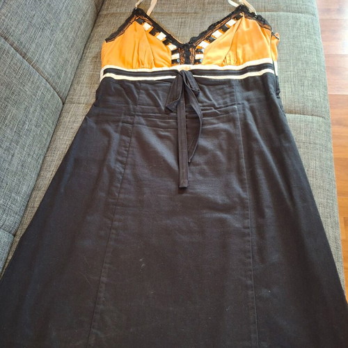 Billy Sabbado dress used, black and orange, size M