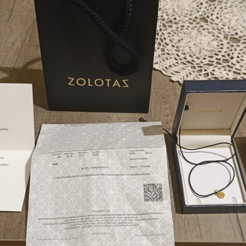 Zolotas Byzance Pendant 18K Gold with Diamond New