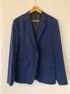 Zara мъжко сако със slim fit кройка в тъмносиньо, размер L