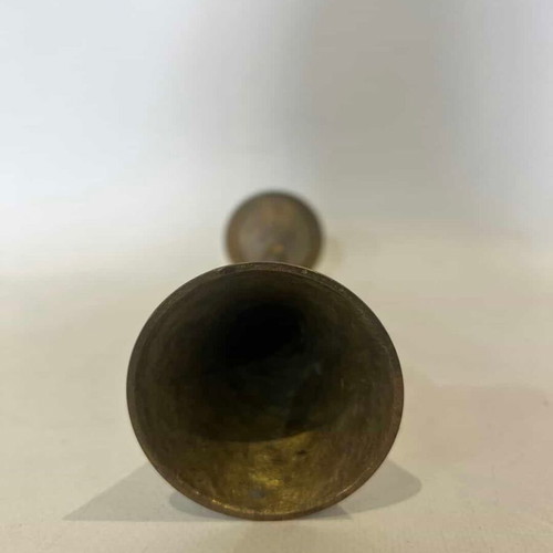 Vintage brass candlestick used 21.5x6 cm