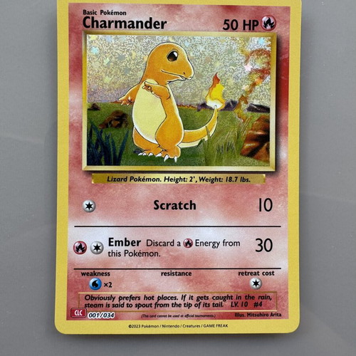 Pokemon Charmander vintage holo mint card