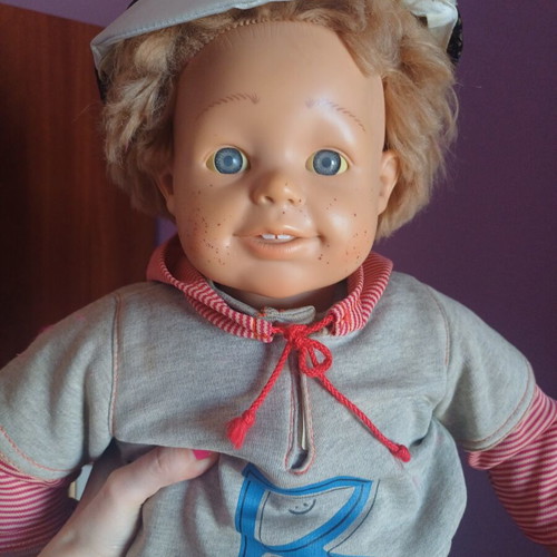 Smoby Robbie vintage doll, 60cm, 2000s