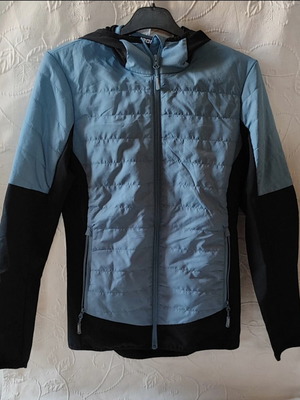 Jacket windbreaker like new, black and blue, size S