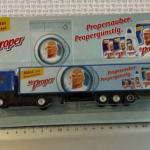 Φορτηγό διαφημιστικό Mr PROPER σε κλίμακα H0 σαν καινούργιο
