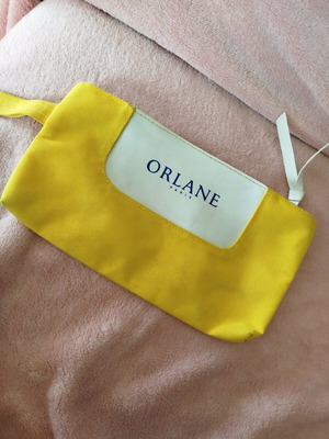 Orlane toiletry bag new, yellow