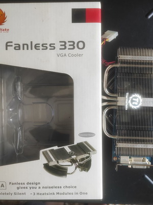 Thermaltake Fanless 330 heatsink used with Asus GeForce 6800 AGP broken GPU