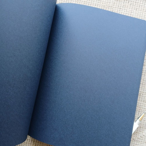Sketchbook with dark pages and white pen new