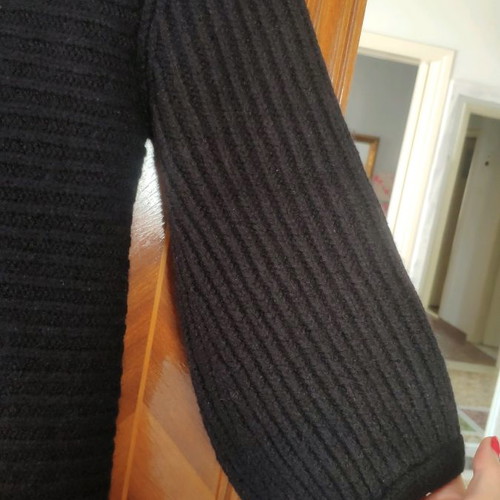 Albertini wool cardigan used, size S, black