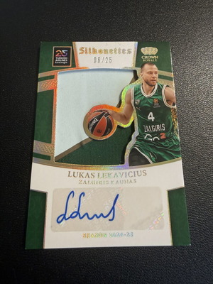 2024-25 Crown Royale Euroleague Silhouettes κάρτα Lukas Lekavicius σαν καινούργιο