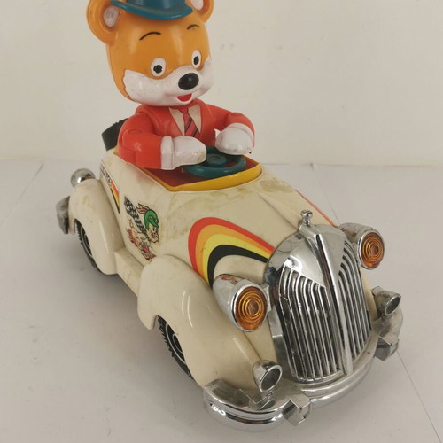 Children's toy car used, vintage 1960, celluloid