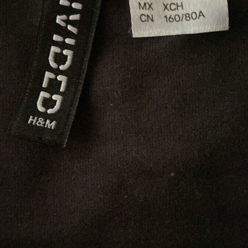 Gray backless top H&M like new, size XS