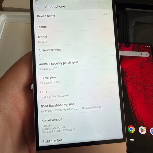 Essential Phone PH-1 and LeEco X620 smartphones used, rare models