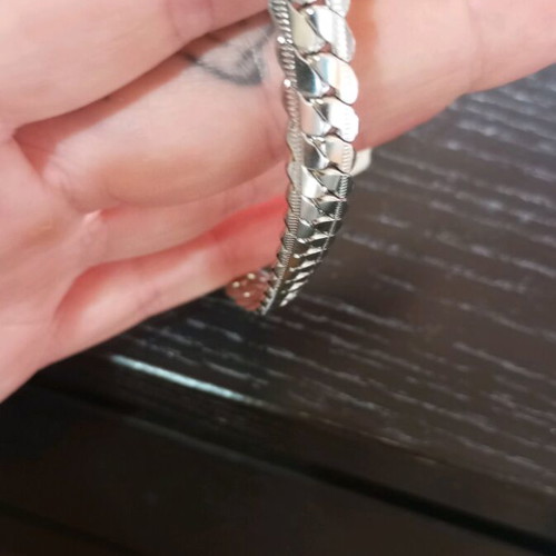 Unisex hand chain new, silver