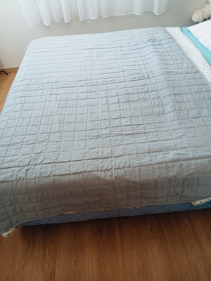 Lightweight waterproof quilted throw blanket, 200x140 cm