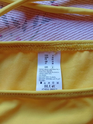 Bikini new, size 2, yellow multicolor