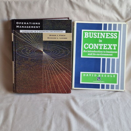 Operations Management & Business in Context books, English