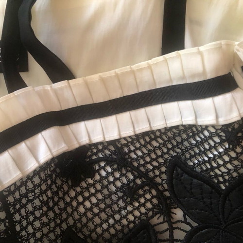 Lucifair pants and top set like new, cream-black