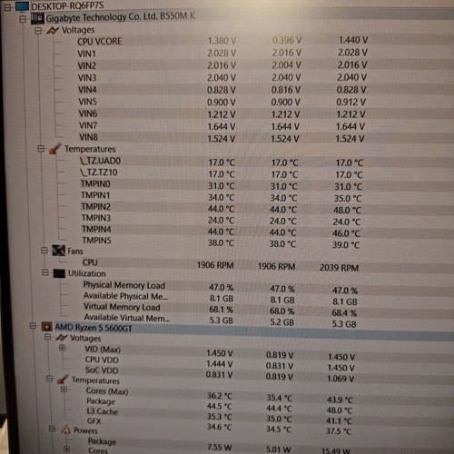 Desktop computer AMD Ryzen 5 5600Gt with 16GB RAM and 512GB SSD