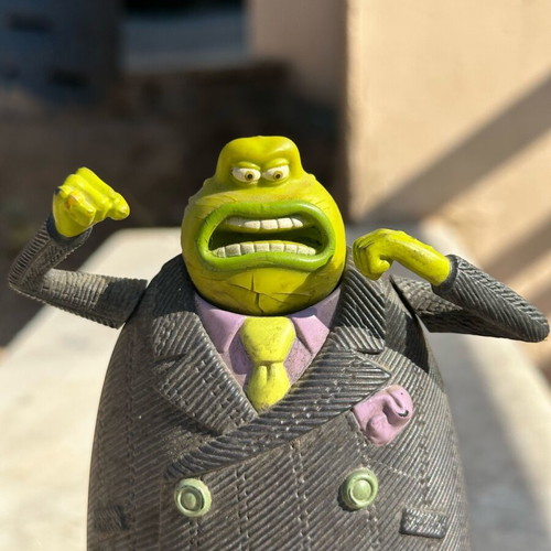 Le Frog collectible figure used from Flushed Away movie Mattel 2006