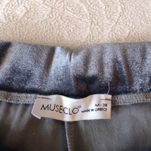 Velour tracksuit set size S grey silver like new by Muse