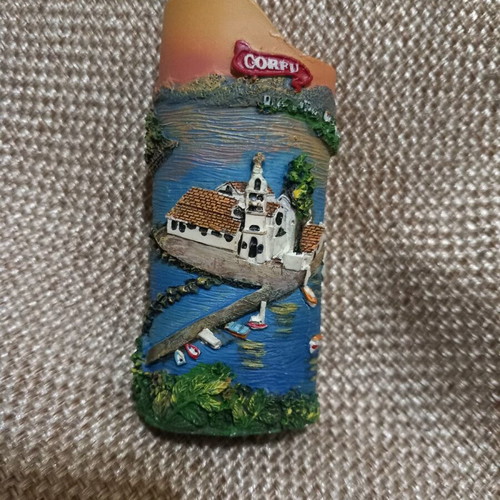 Ceramic lighter case used from Corfu