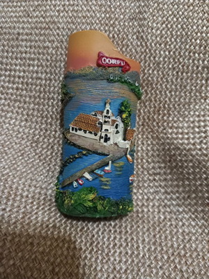 Ceramic lighter case used from Corfu