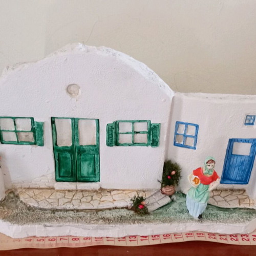 Handmade plaster decorative wall and table ornament