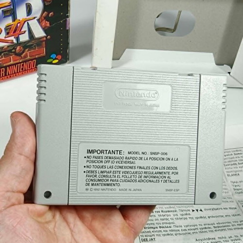 Street Fighter II Super Nintendo SNES PAL μεταχειρισμένο με ελληνικό εγχειρίδιο