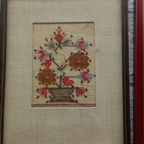 Artistic framed folk art pieces like new