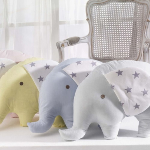 Elephant Pillow sky blue new