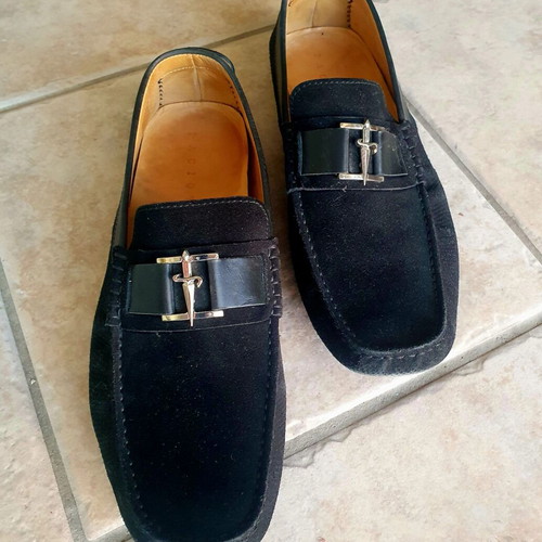 Cesare Paciotti men's black loafers size 43