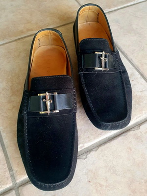 Cesare Paciotti men's black loafers size 43