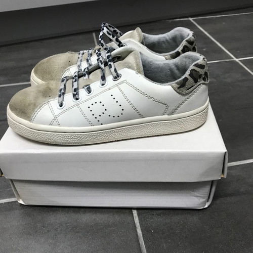 Pepe leather sneakers used, size 31, white
