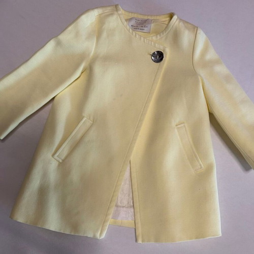 Zara yellow children's coat like new, size 5
